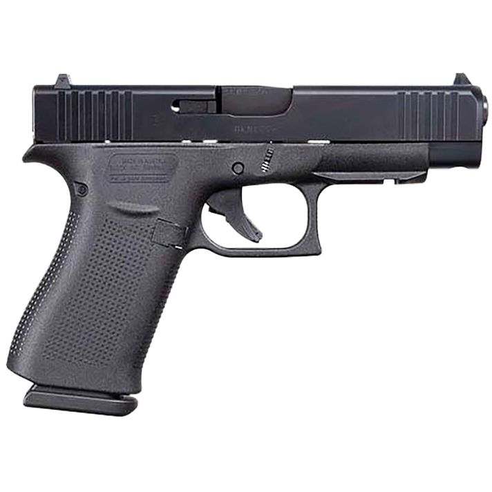 Glock UA4850201FR G48 Gen5 Slim Compact 9mm Luger 10+1 4.17" Black Steel Barrel Black, nDLC Front Rail/Serrated Slide, Black Polymer Frame w/Beavertail, Black Textured Polymer Grips, USA Made