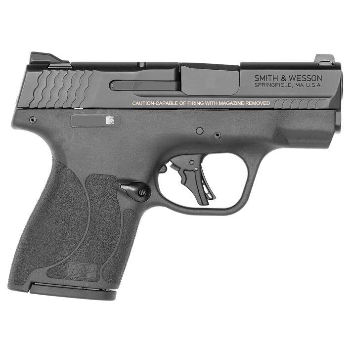 Smith & Wesson 14203 M&P Shield PlusMicro-Compact Frame 9mm Luger 10+1 3.10" Black Armornite Steel Barrel & Serrated Slide, Black Polymer Frame, Black Polymer Grip, Thumb Safety