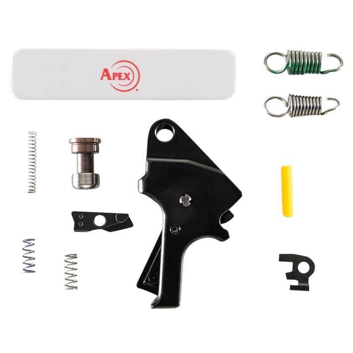 Apex Tactical 10027BLK Flat Face Forward Set Trigger Kit Black Compatible w/ M&P 2.0