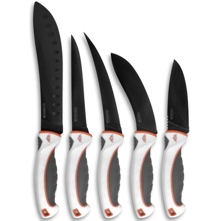 Outdoor Edge EM1 Ergo Max Processing Kit 5Cr13MoV Black Titanium Blade 5 Piece