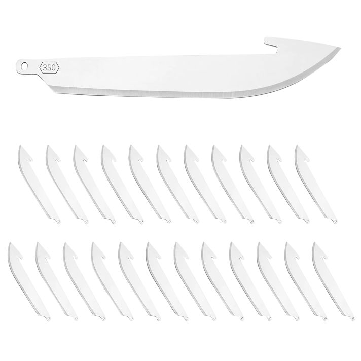 Outdoor Edge RR3524 Replacement Blades 350 24 Blades, Drop Point 3.50" 420J2 SS Blade