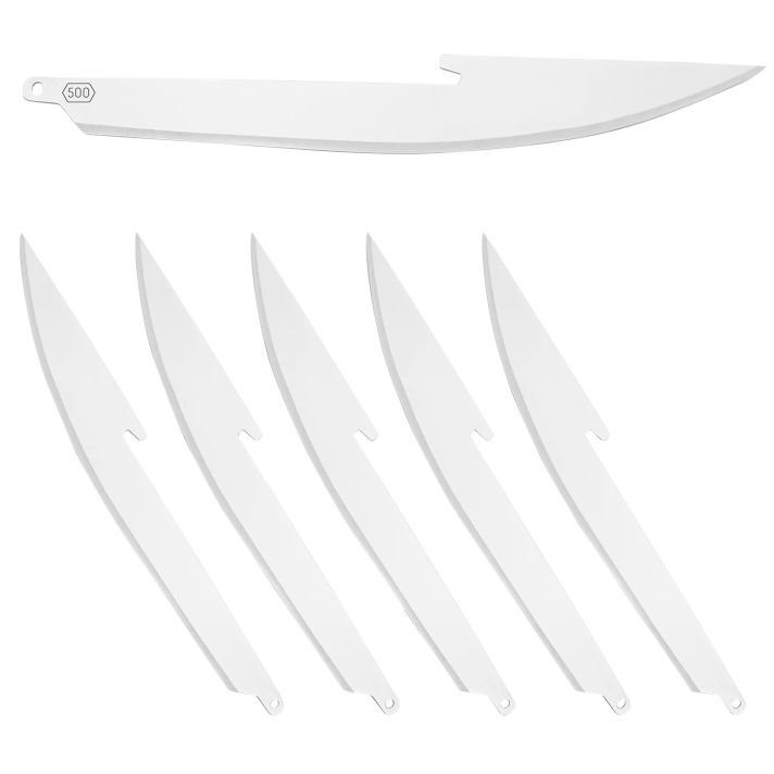 Outdoor Edge RR506 Replacement Blades 500 6 Blades, Boning/Fillet 5" 420J2 SS Blade