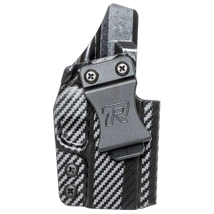 Rounded Gear SFAHELLCATCFRHVAR KydexIWB Black Kydex Fits Springfield Hellcat Belt Clip Right Hand