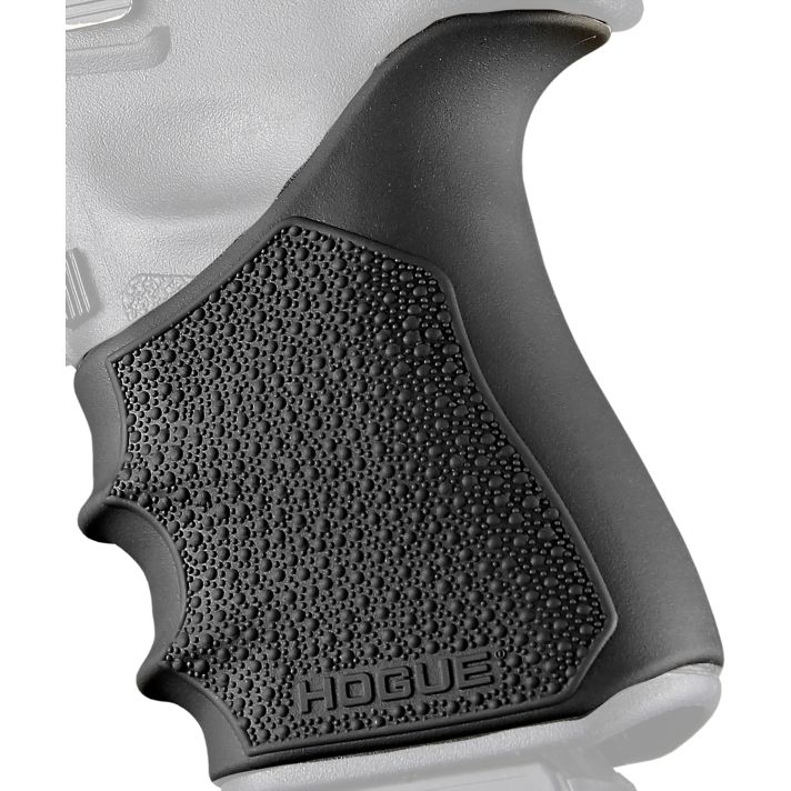 Hogue 17040 Grip Sleeve Handall Beavertail Black Rubber