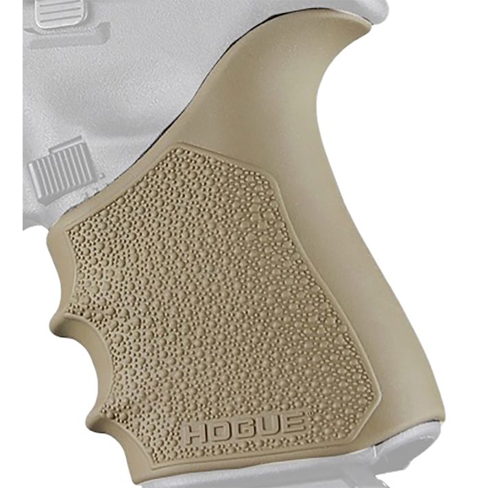 Hogue 17053 Grip Sleeve Handall Beavertail Flat Dark Earth Rubber