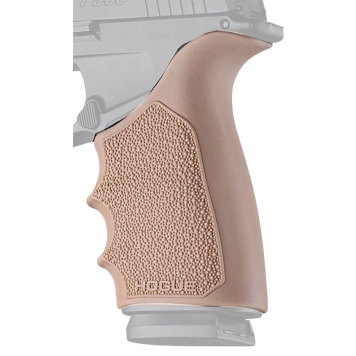 Hogue 18523 Grip Sleeve Handall Beavertail Flat Dark Earth Rubber