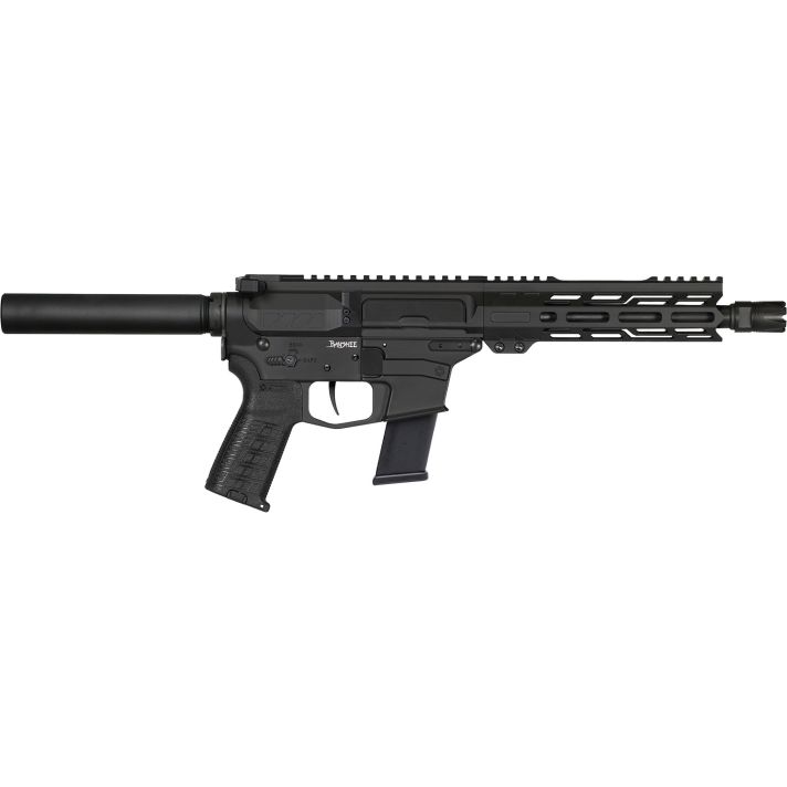 CMMG 45A790FAB Banshee MKG 45 ACP 13+1 8" Black Nitride Medium Taper Threaded Barrel, EML 7" M-LOK Handguards, Black Armor Cerakote Aluminum Picatinny Rail Receiver, Pistol Tube, CMMG Zeroed Grips