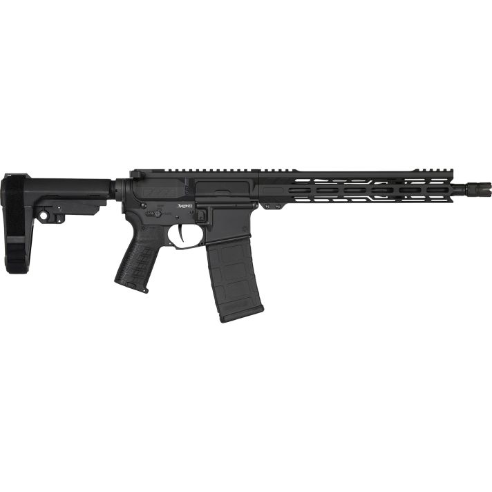 CMMG 55AC20AAB Banshee MK4 5.56x45mm 30+1 12.50" Black Nitride Medium Taper Threaded Barrel, EML 11" M-LOK Handguards, Black Armor Cerakote Aluminum Picatinny Rail Receiver, CMMG Zeroed Grips