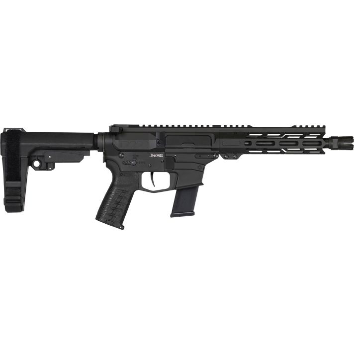 CMMG 45AF30FAB Banshee MKG 45 ACP 13+1 8" Black Nitride Medium Taper Threaded Barrel, EML 7" M-LOK Handguards, Black Armor Cerakote Aluminum Picatinny Rail Receiver, CMMG Zeroed Grips