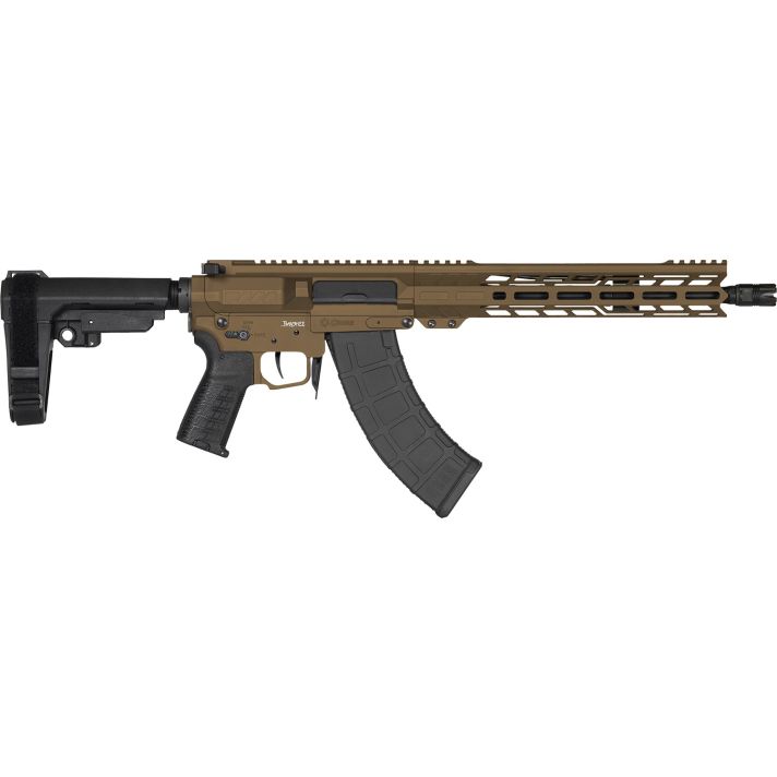 CMMG 76AB60AMB Banshee MK47 7.62x39mm 30+1 12.50" Black Nitride Medium Taper Threaded Barrel, EML 11" M-LOK Handguards, Midnight Bronze Cerakote Aluminum Picatinny Rail Receiver, CMMG Zeroed Grips