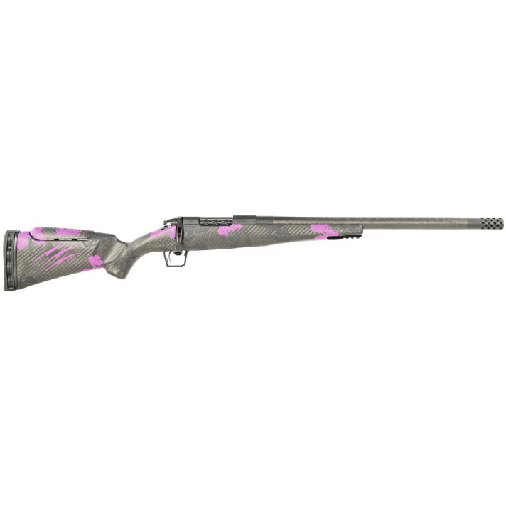 Fierce Firearms ROGM65CM20BP Mini Rogue6.5 Creedmoor 4+1 20" Hand Lapped/Match Grade Barrel, Black Cerakote Steel Receiver, Purple Camo Mini Rogue w/Adj Comb & Picatinny Rail Carbon Fiber Stock