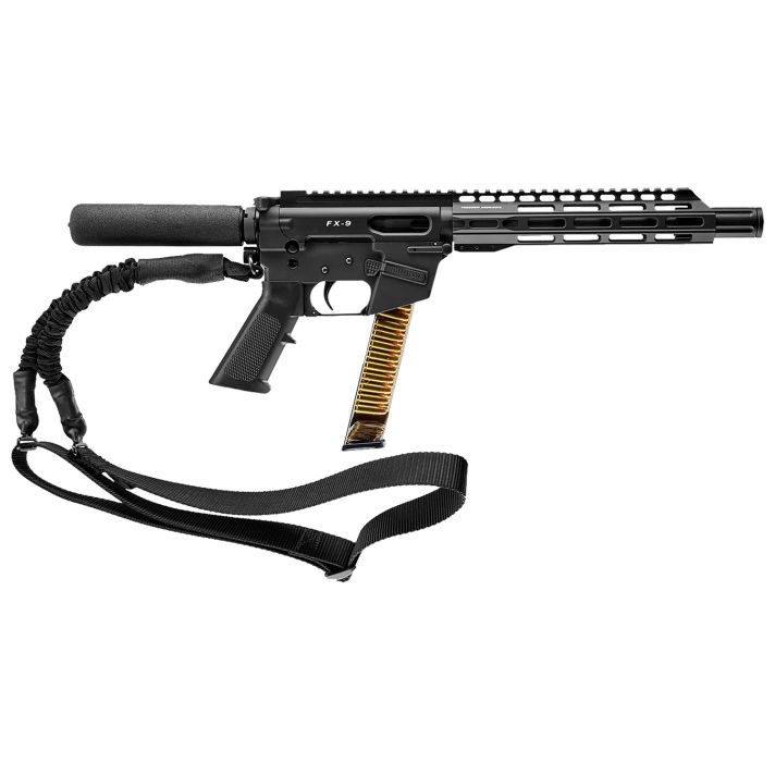 FREEDOM ORDNANCE FX9P10T FX99mm Luger 31+1 10" Black Nitride Stainless Steel Barrel, M-LOK Handguard, Black Anodized Aluminum Picatinny Rail Receiver, Black Pistol Tube, AR15 Grip, Right Hand