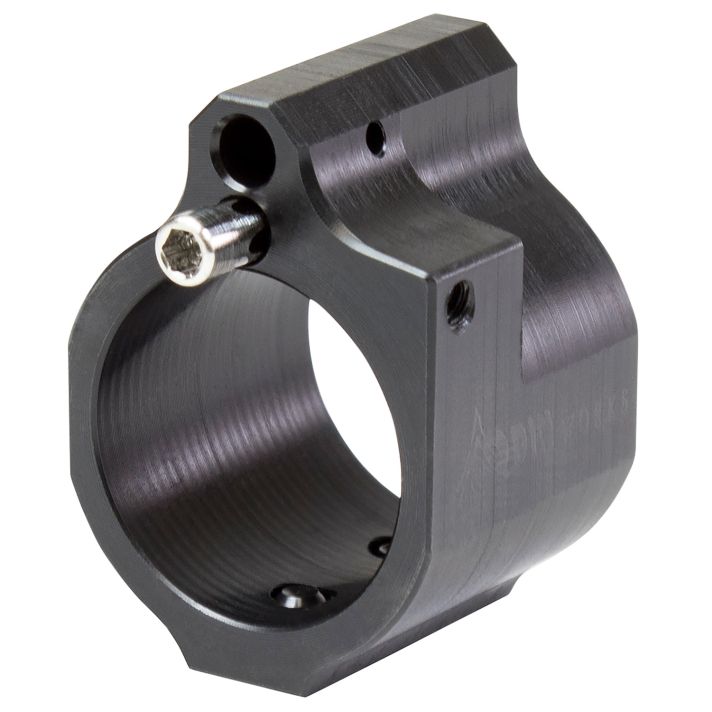 Odin Works GBADJ Gas Block Low Profile .750" Black Nitride Carbon Steel