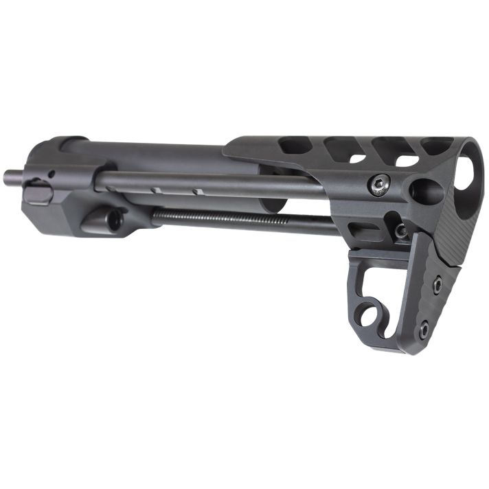 Odin Works OSCQSBLK Close Quarters Rifle Stock Black 6061-T6 Aluminum Compatible w/ AR-15/M4/5.56/223