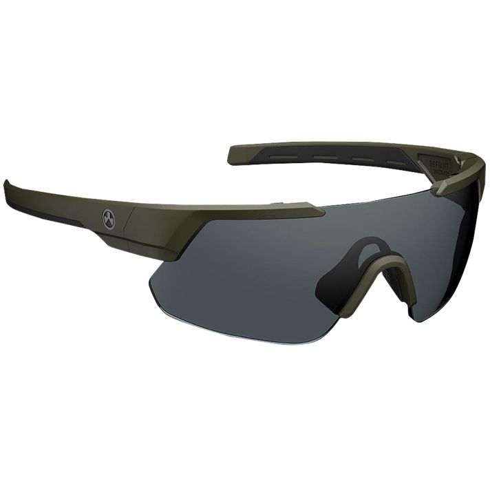 Magpul MAG104413151100 Defiant Eyewear Gray Lens OD Green Frame