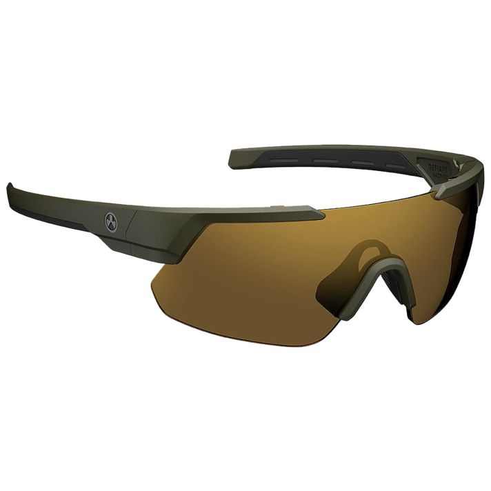 Magpul MAG104413152030 Defiant Eyewear Bronze Gold Lens OD Green Frame