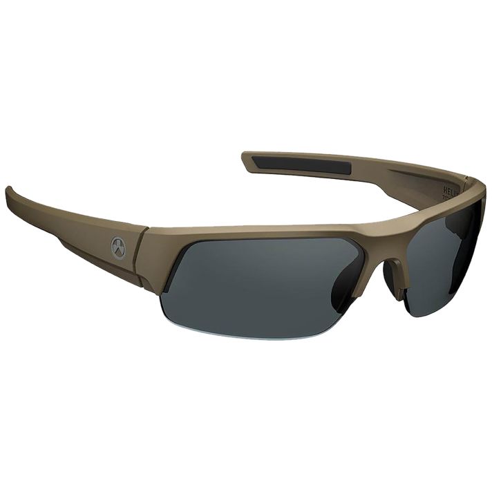 Magpul MAG109712451100 Helix Eyewear Gray Lens Flat Dark Earth Frame