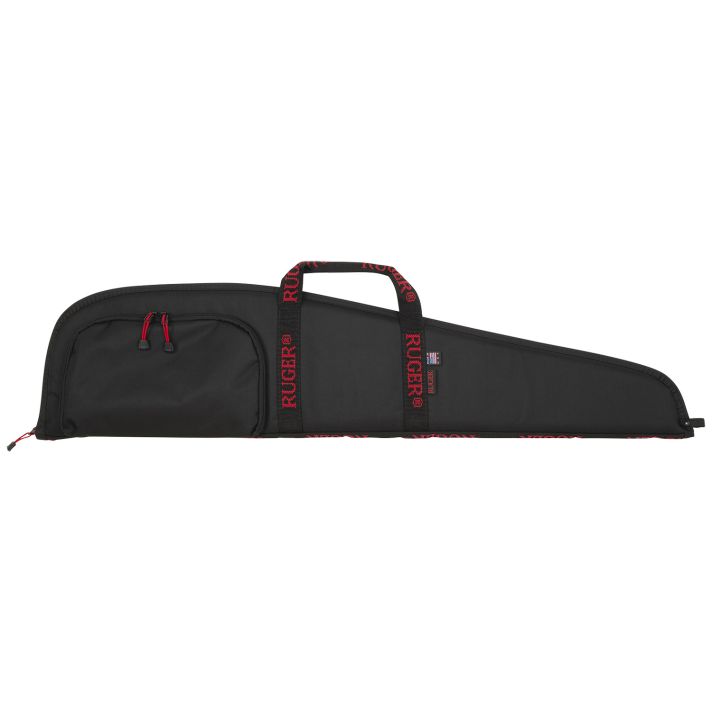 Ruger 27140 Rifle Case40" Black Endura w/ Red Ruger Logo Accessory Pocket & Foam Padding