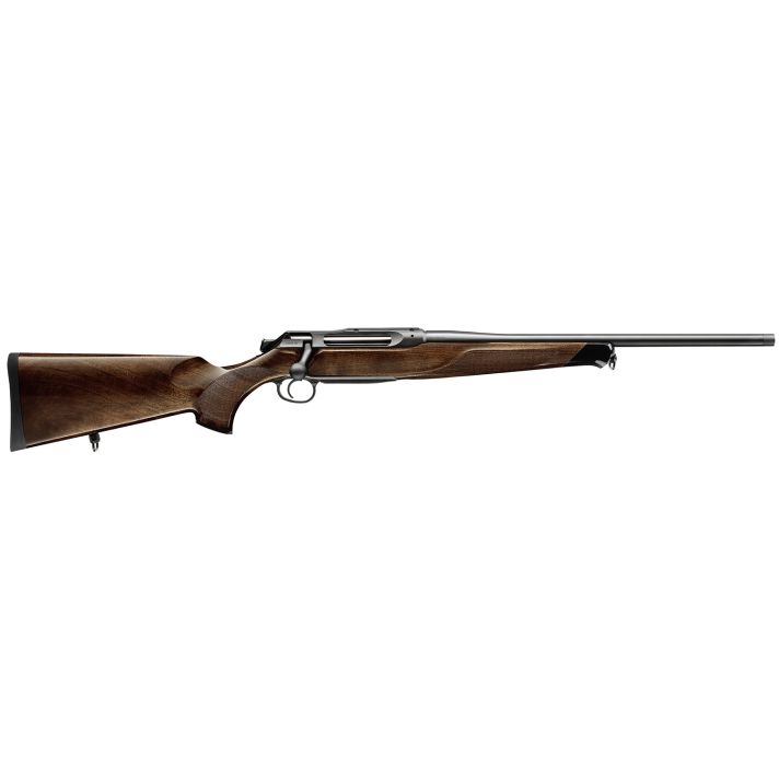 Sauer 80117661 505 Lux Full Size 375 H&H Mag 2+1 24" Matte Blued Steel Barrel, Matte Blued Saddle Mount Steel Receiver, Grade 5 Wood Fixed Stock