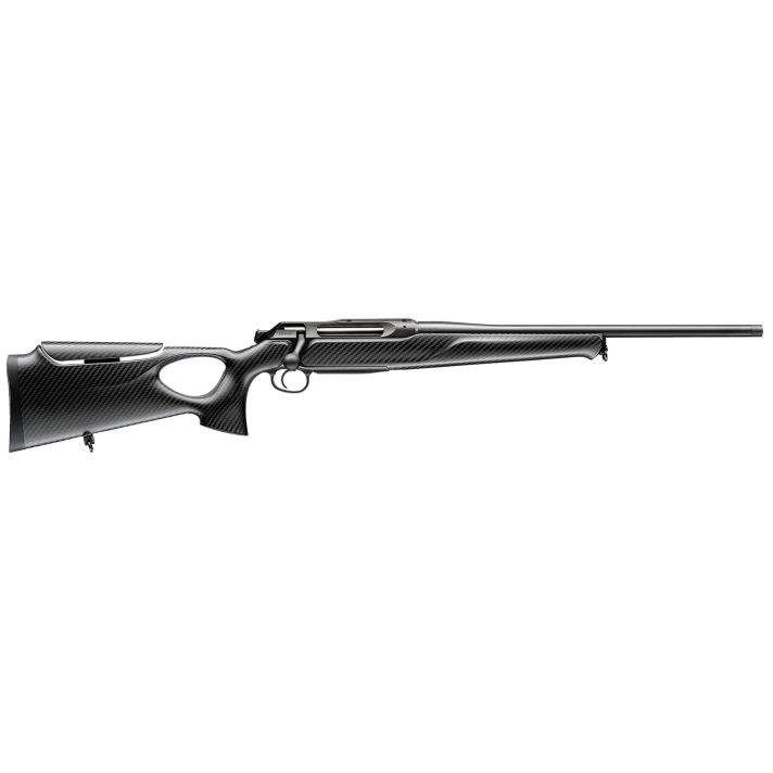 Sauer 80117119 505 Synchro XTC Full Size 6.5 Creedmoor3+1 22" Matte Blued Threaded Barrel, Matte Blued Saddle Mount Steel Receiver, Black Thumbhole w/Adj Comb Carbon Fiber Stock