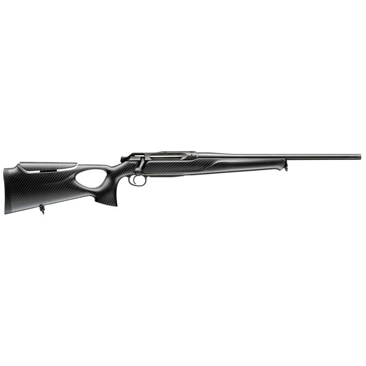Sauer 80117663 505 Synchro XTC Full Size 375 H&H Mag 2+1 24" Matte Blued Steel Barrel, Matte Blued Saddle Mount Steel Receiver, Black Thumbhole w/Adj Comb Carbon Fiber Stock