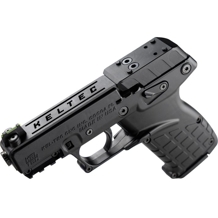 Kel-Tec P17BBLKOR P1722 LR 16+1 3.80" Black Steel Barrel, Black Optic Ready/Serrated Slide, Black Polymer Frame w/Picatinny Rail, Textured Grip
