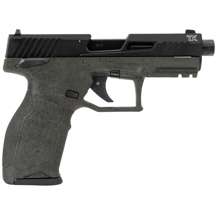 Taurus 1-2TX22141SP2-10 TX22 Gen 2 Full Size Frame 22 LR 10+1 4.10" Threaded Barrel, Serrated Slide, Polymer Frame w/Picatinny Rail, Right Hand