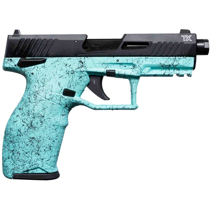 Taurus 12TX22141SP410 TX22 Gen 2 Full Size Frame 22 LR 10+1 4.10" Threaded Barrel, Serrated Slide, Polymer Frame w/Picatinny Rail, Right Hand