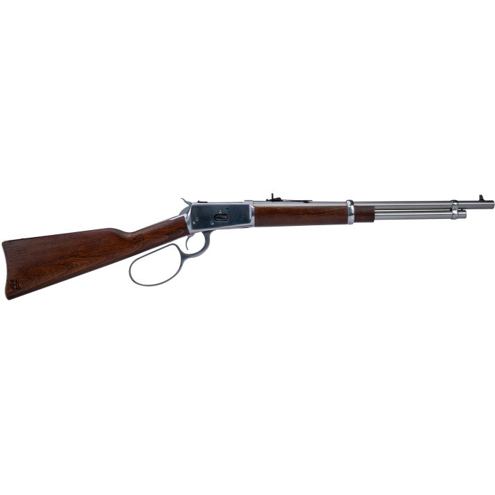 Heritage Mfg H92045189 92 Ranch Hand 45 Colt (Long Colt) 8rd 18" Stainless PolishedBarrel, Stainless Polished Receiver, Fixed Hardwood Stock