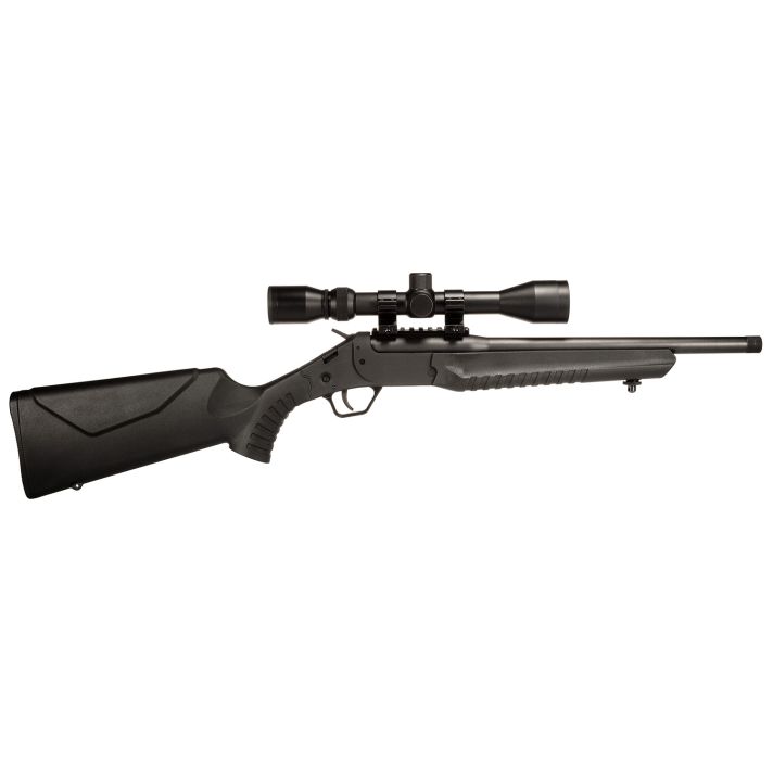 Rossi LWC0350BKS LWC w/Optic 350 Legend 1rd 16.50" Black Oxide Threaded Barrel, Black Picatinny Rail Steel Receiver, Black Fixed Synthetic Stock