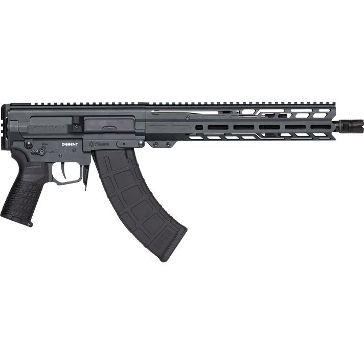 CMMG 86A8E0BSG Dissent MK47 7.62x39mm 30+1 12.50" Black Nitride Threaded Barrel, M-LOK Handguards, Sniper Gray Cerakote Aluminum Picatinny Rail Receiver
