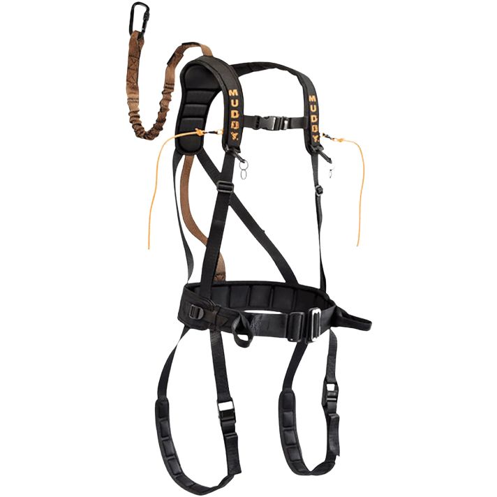 Muddy MUD-MSH400-L The Safeguard Safety Harness Lightweight Padded Nylon, Max Waist 40", 170-230 lbs. Capacity, Cam Leg Buckles