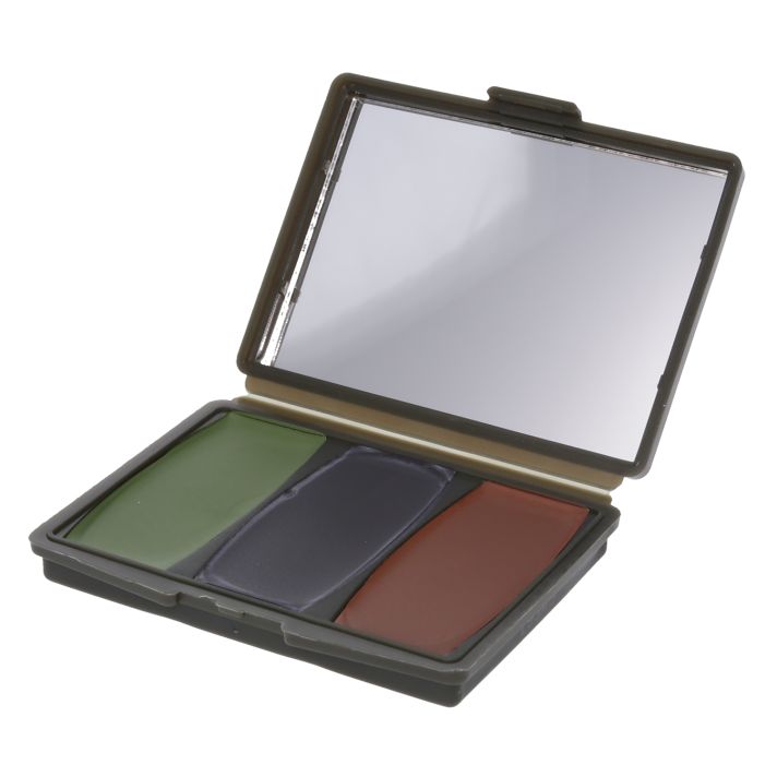 Hunters Specialties 00260 Camo-Compac 3 Woodland Makeup Kit Black/Brown/Green