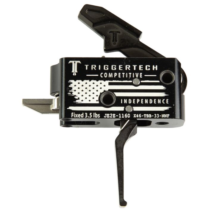 TriggerTech X46TBB33NNF Competitive Independence Black/White Fits AR-15
