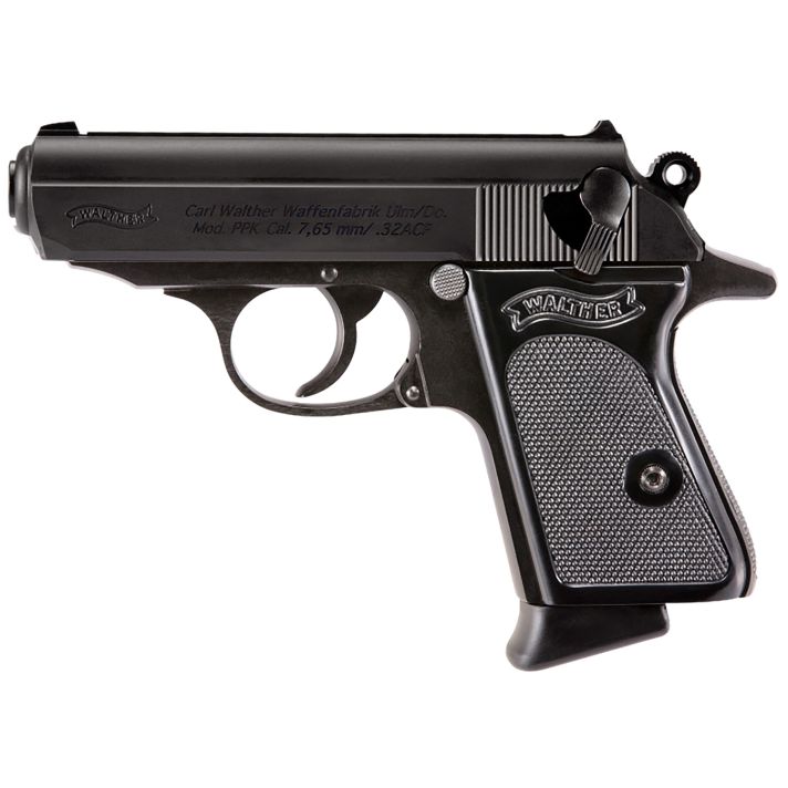 Walther Arms 4796021 PPK32 ACP 6+1 3.30" Black Steel Barrel, Black Serrated Steel Slide, Black Steel Frame w/Beavertail, Textured Polymer Grip