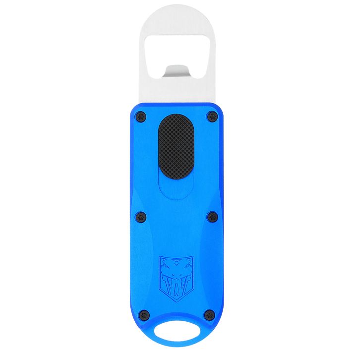 CobraTec Knives CTOTFBOBLU Bottle OpenerBlue Aluminum/Stainless Steel