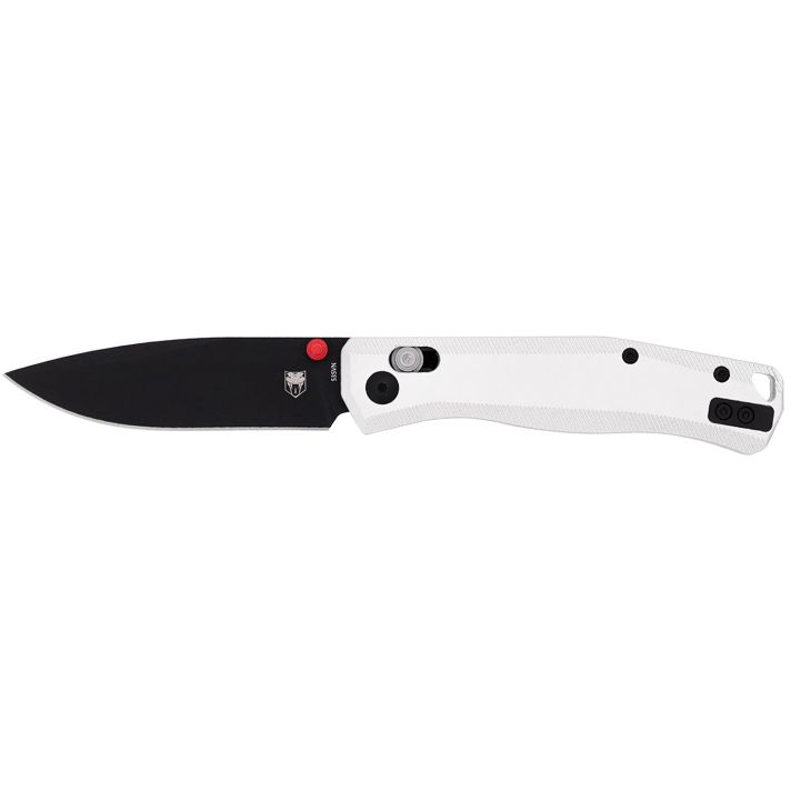 CobraTec Knives CTRGTSIL RegentEDC 3.25" Flip Open Plain Black TiCN S35VN Blade, 4.25" Silver Aluminum Handle