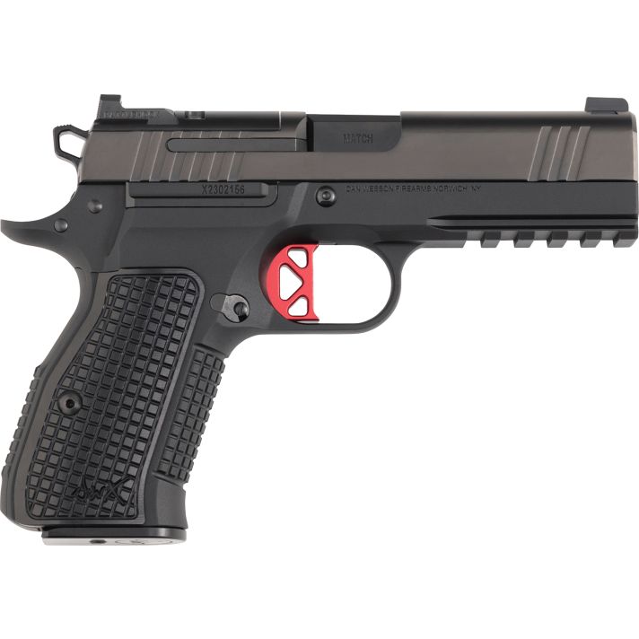 Dan Wesson 92113 DWXCompact Frame 9mm Luger 10+1 4.95" Black Match Grade Barrel, Black DLC Optics Ready/Serrated Steel Slide, Black Aluminum Frame w/Beavertail Black Textured Aluminum Grip