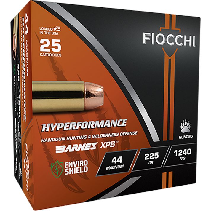 Fiocchi 44MBA Hyperformance44Mag 225gr XPB 25 Per Box/8 Case