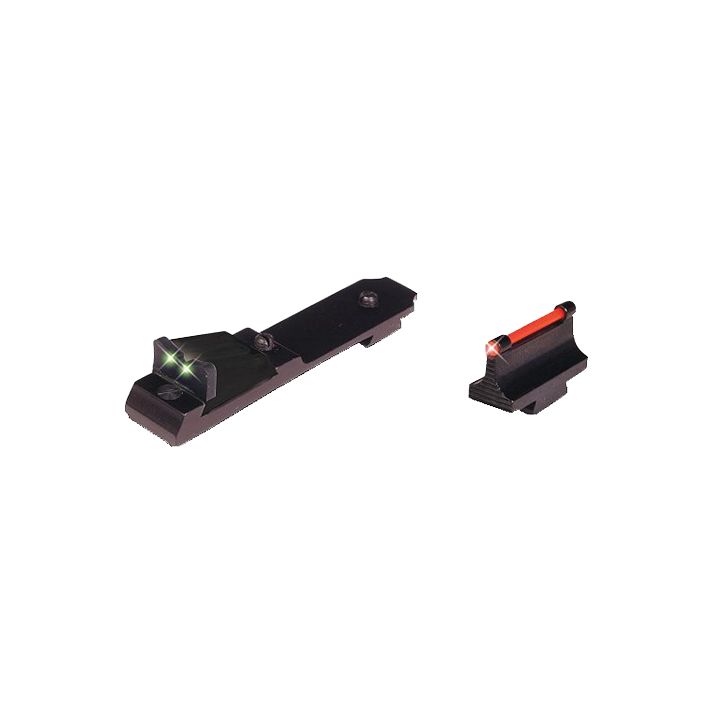 TruGlo TG114 Lever Action Rifle SightsBlack 0.500" Red Front, Green Rear Adjustable for Henry Rifles