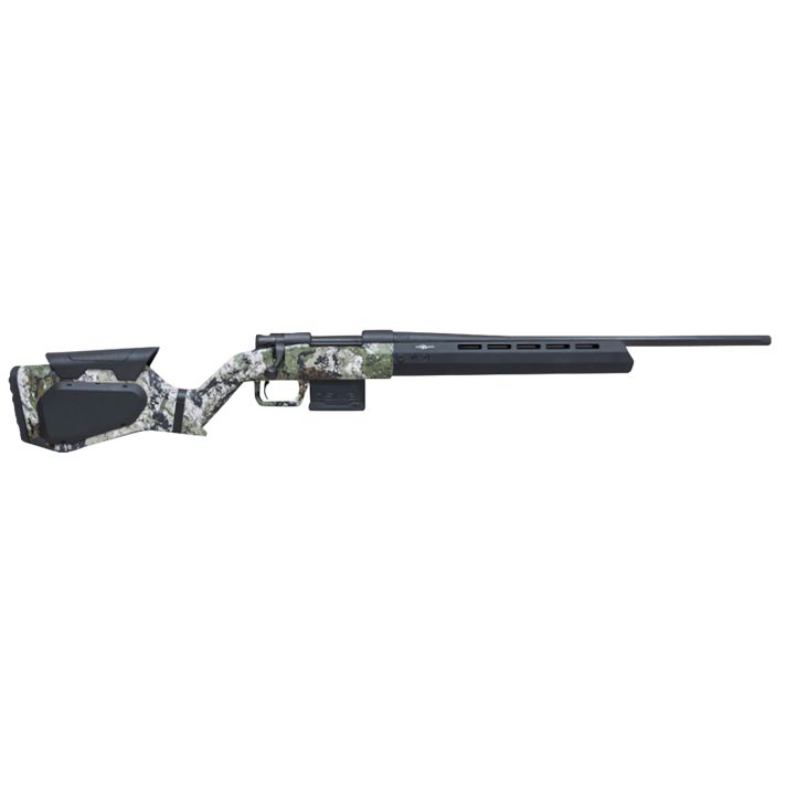 Howa HHERA308CFXK7 Hera H7 Full Size 308 Win 5+1 24" Black Carbon Fiber Threaded Barrel, Matte Blued Drilled & Tapped Receiver, XK7 Kings Camo w/Black Webbing Adjustable Synthetic Stock, Right Hand
