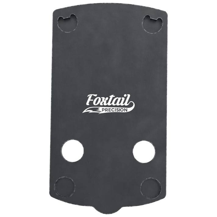 Foxtail Precision 100005 Red Dot Adapter Plate for Optics-Ready PistolBlack Anodized Glock 43X/48 MOS Springfield Armory OSP