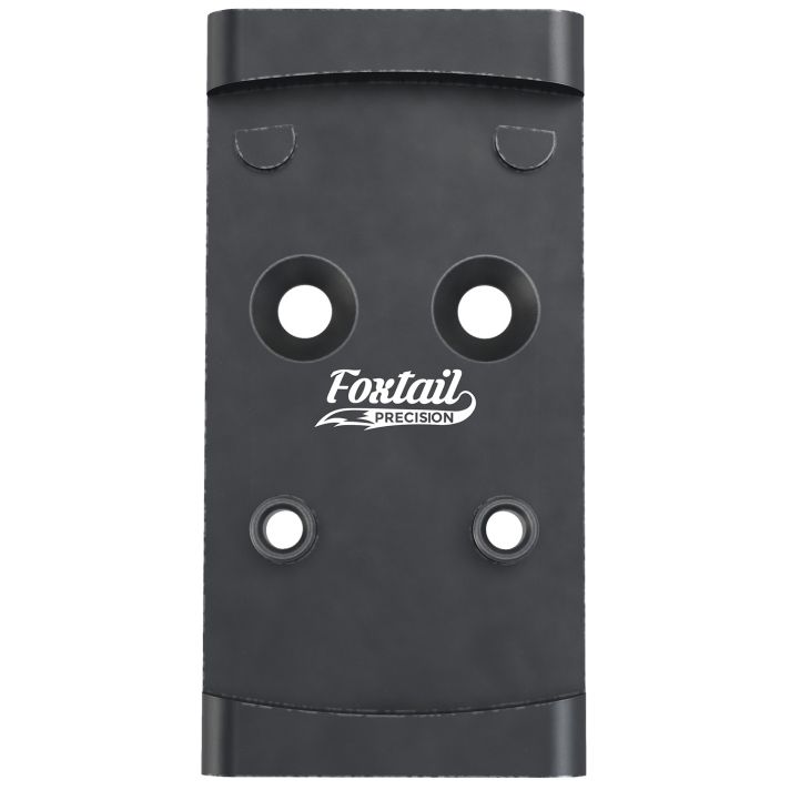 Foxtail Precision 100010 Adapter PlateBlack Anodized Aluminum, Compatible w/Glock MOS, Holosun 407K/507K/EPS Carry Pattern Footprint Mount