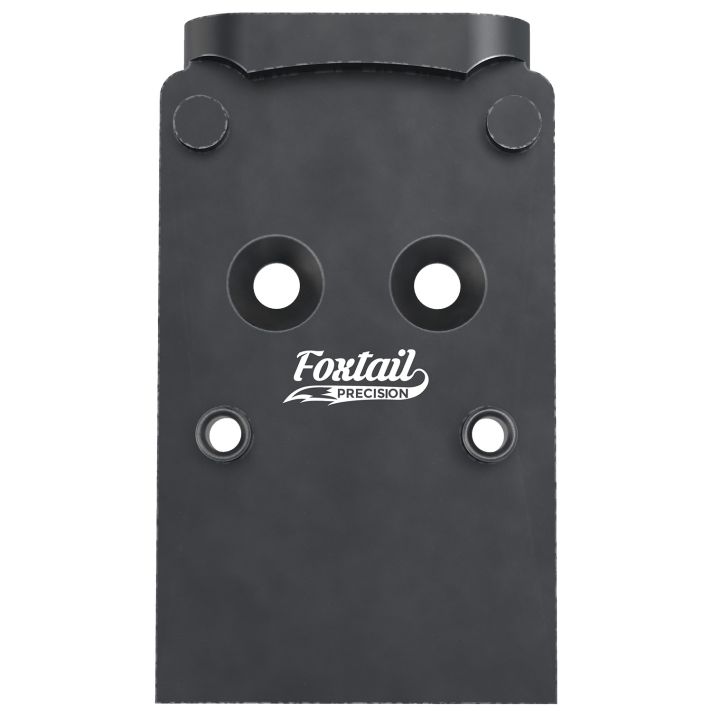 Foxtail Precision 100006 Red Dot Adapter Plate for Optics-Ready PistolBlack Anodized Glock MOS