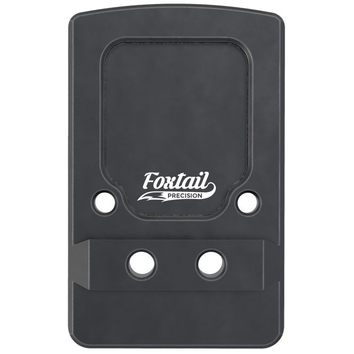 Foxtail Precision 100013 Rear Sight Dovetail Optic Adapter Plate for non MOS GlockBlack Anodized Glock Non MOS