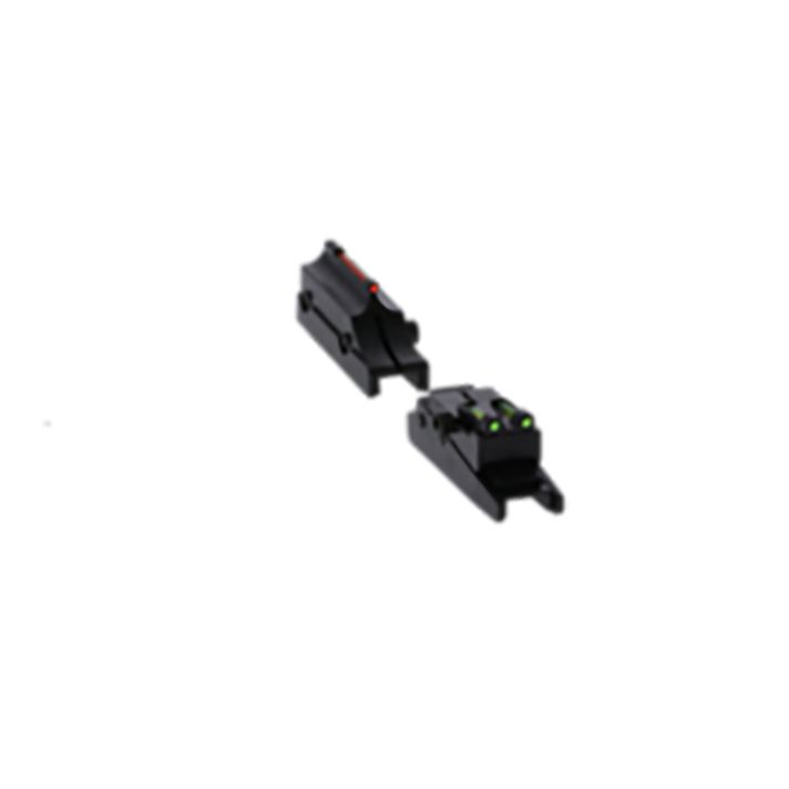 Truglo TG944A Pro Magnum Gobble-Dot Browning Maxus, Silver Red/Green Fiber Optic Black 1/4" Rib