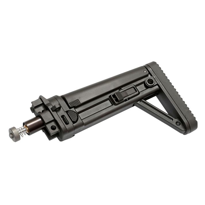 B&T Firearms 361639 MBT Folding StockBlack Polymer Fits APC 9/40/45 Includes Hydraulic Buffer