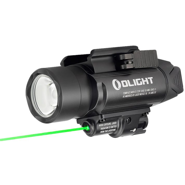 Olightstore Usa Inc BALDRPROBK1 Baldr ProBlack Anodized 300/500/1,350 Lumens White LED Green Laser