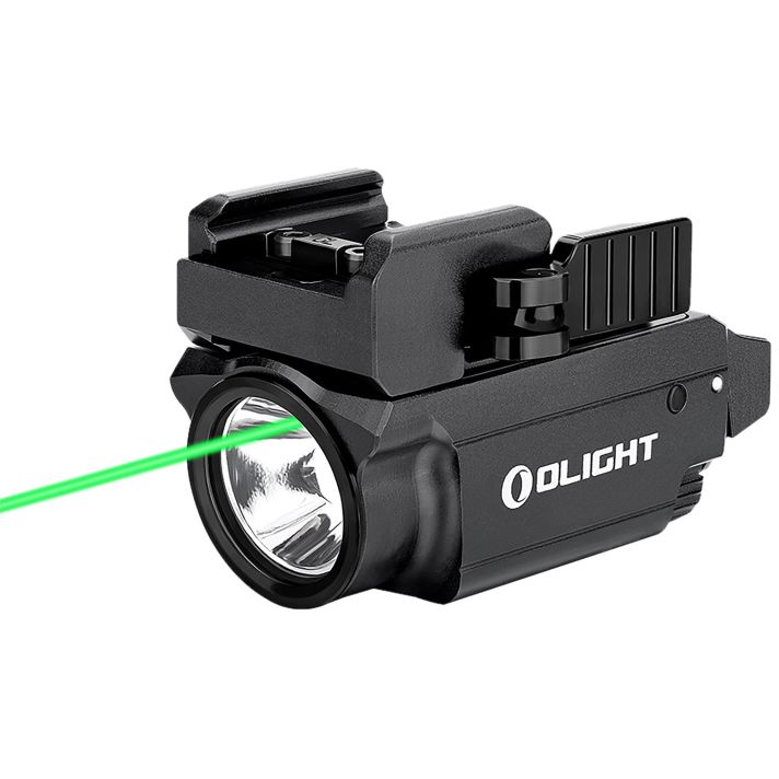 Olightstore Usa Inc OBALDRMINIBK1 Baldr Mini Black Anodized 100/600 Lumens White LED Green Laser