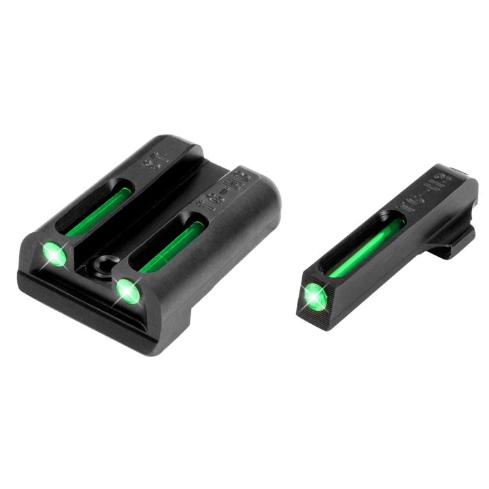 TruGlo TG131ST1 TFOGreen/Tritium/Fiber Optic Front Sight-Green/Tritium/Fiber Optic Rear Sight Sig Sauer P-Series #8 Front/#8 Rear
